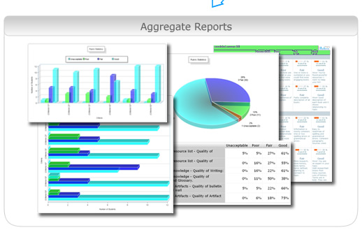 iRubric aggregate reports and statistics